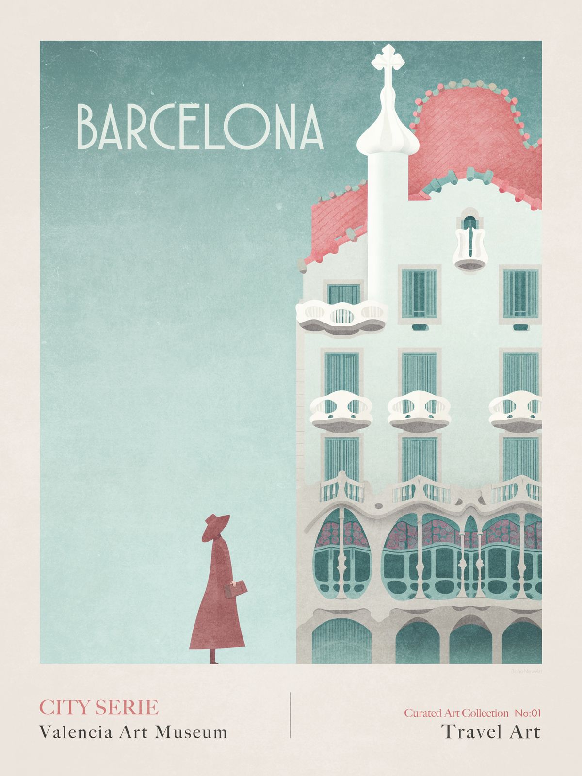 Affiche - Art de la Ville de Barcelone