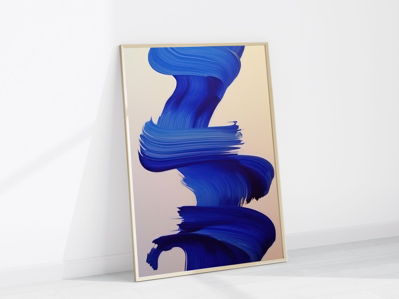 Affiche - Art Abstrait Bleu