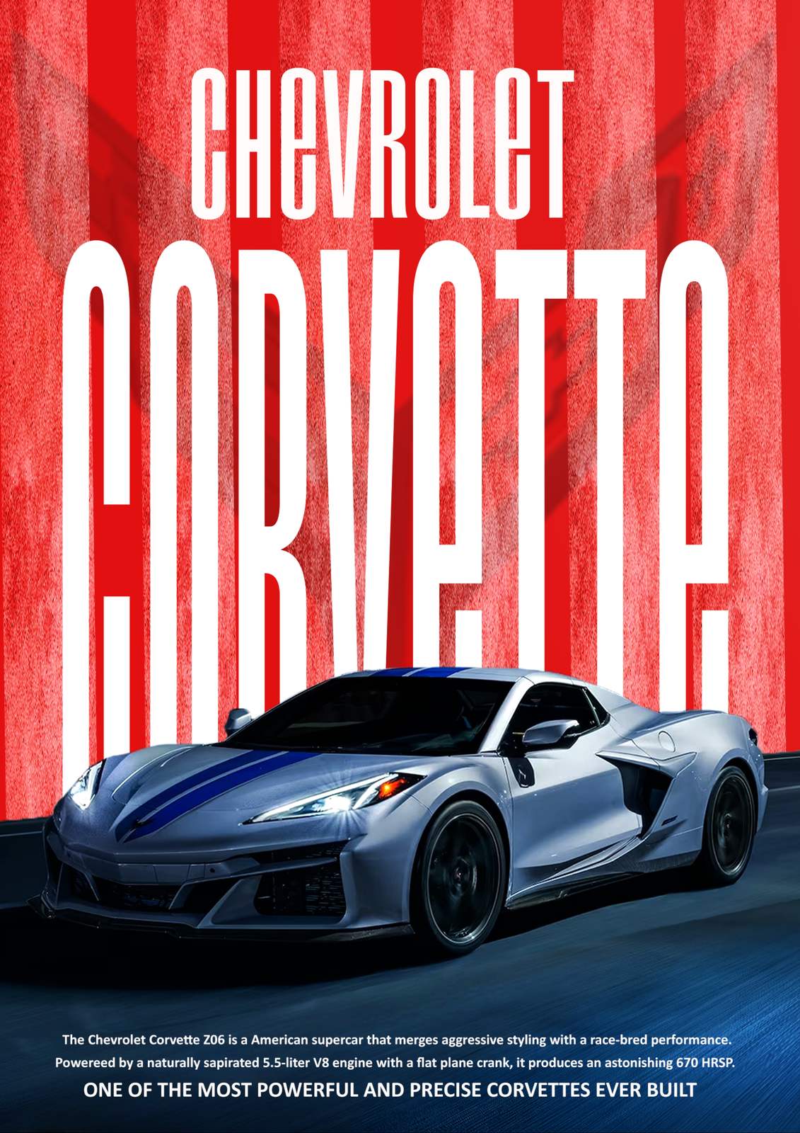 Affiche - Chevrolet Corvette