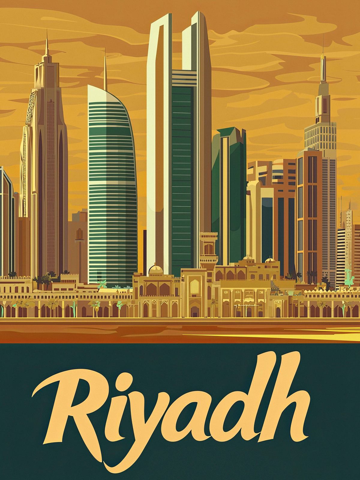 Affiche - Skyline de Riyad