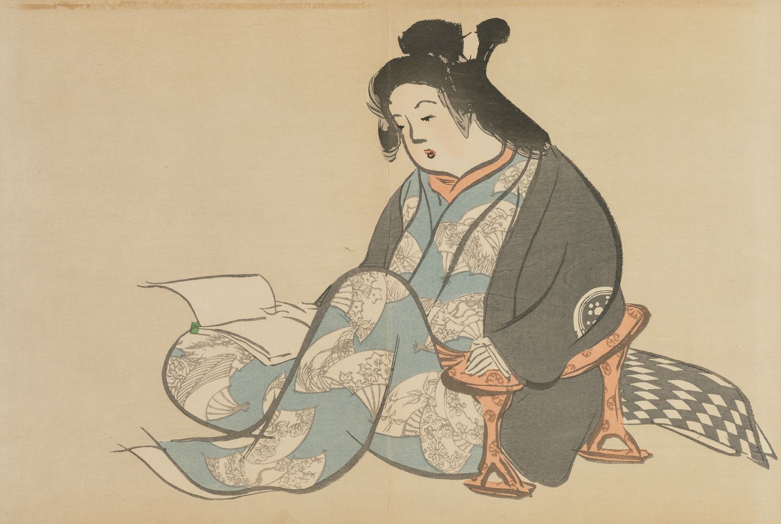 Poster - Femme japonaise en kimono