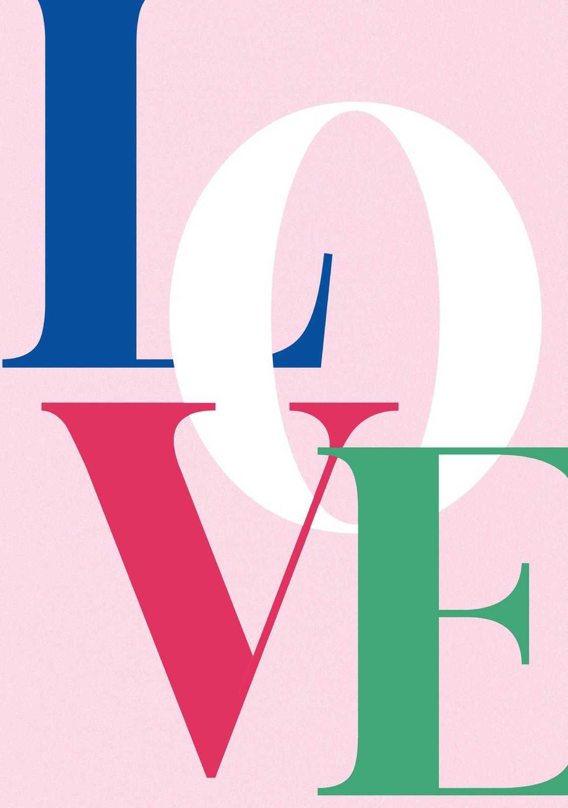 Affiche - Typographie Amour