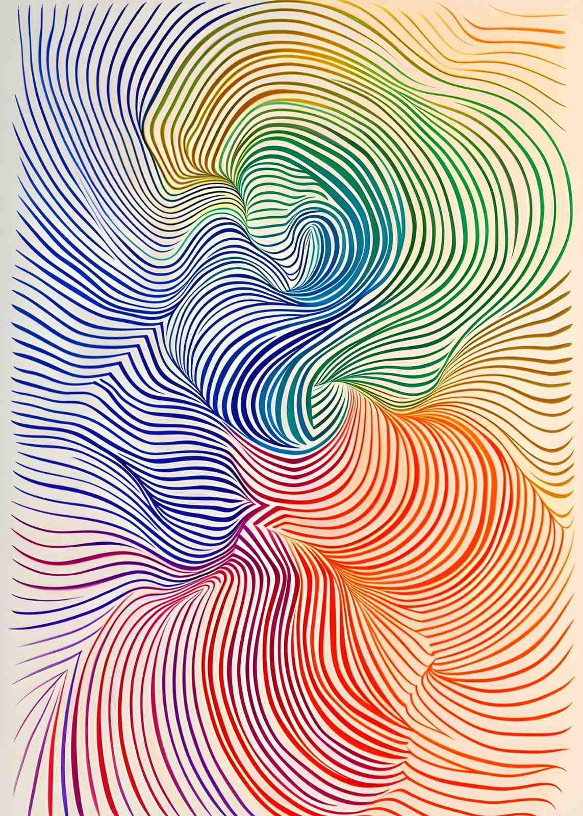 Affiche - Tourbillon Coloré