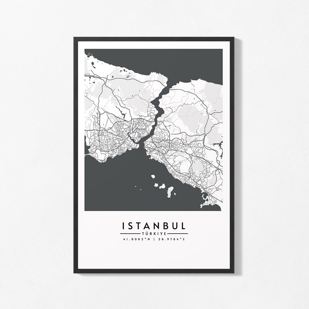 Affiche - Carte d'Istanbul