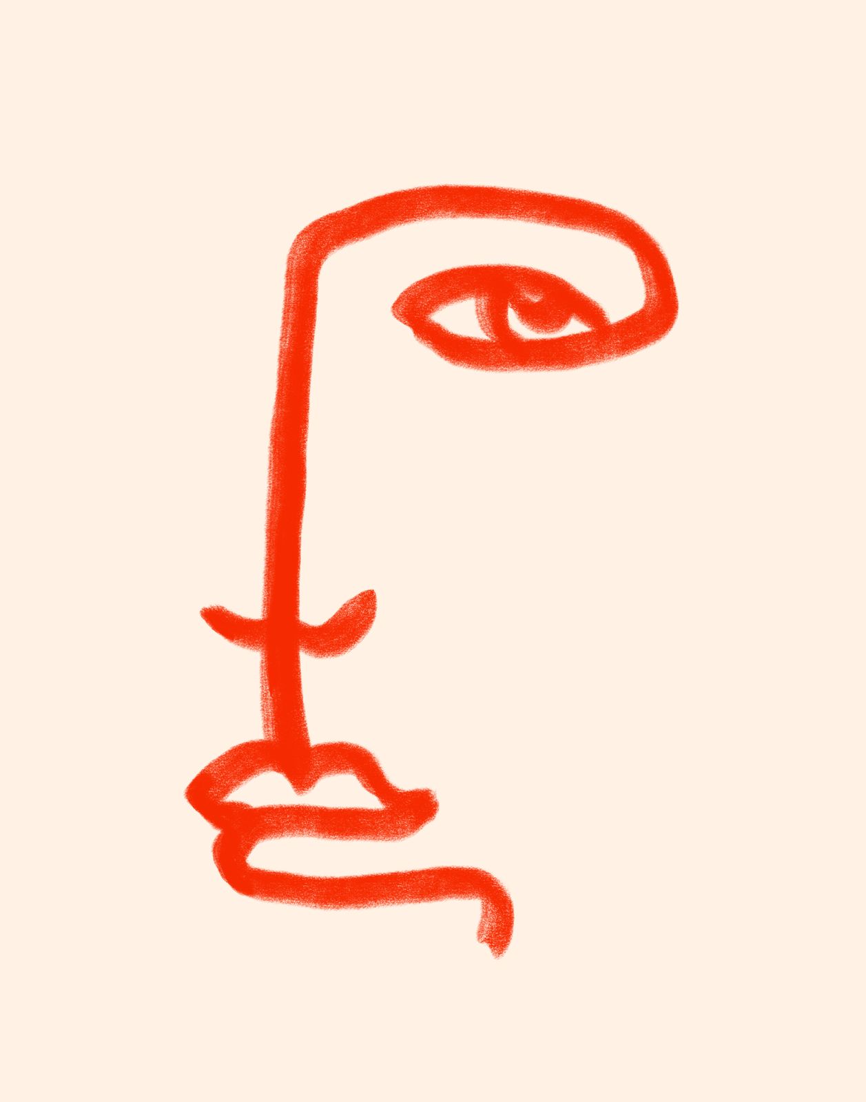 Affiche - Visage Abstrait
