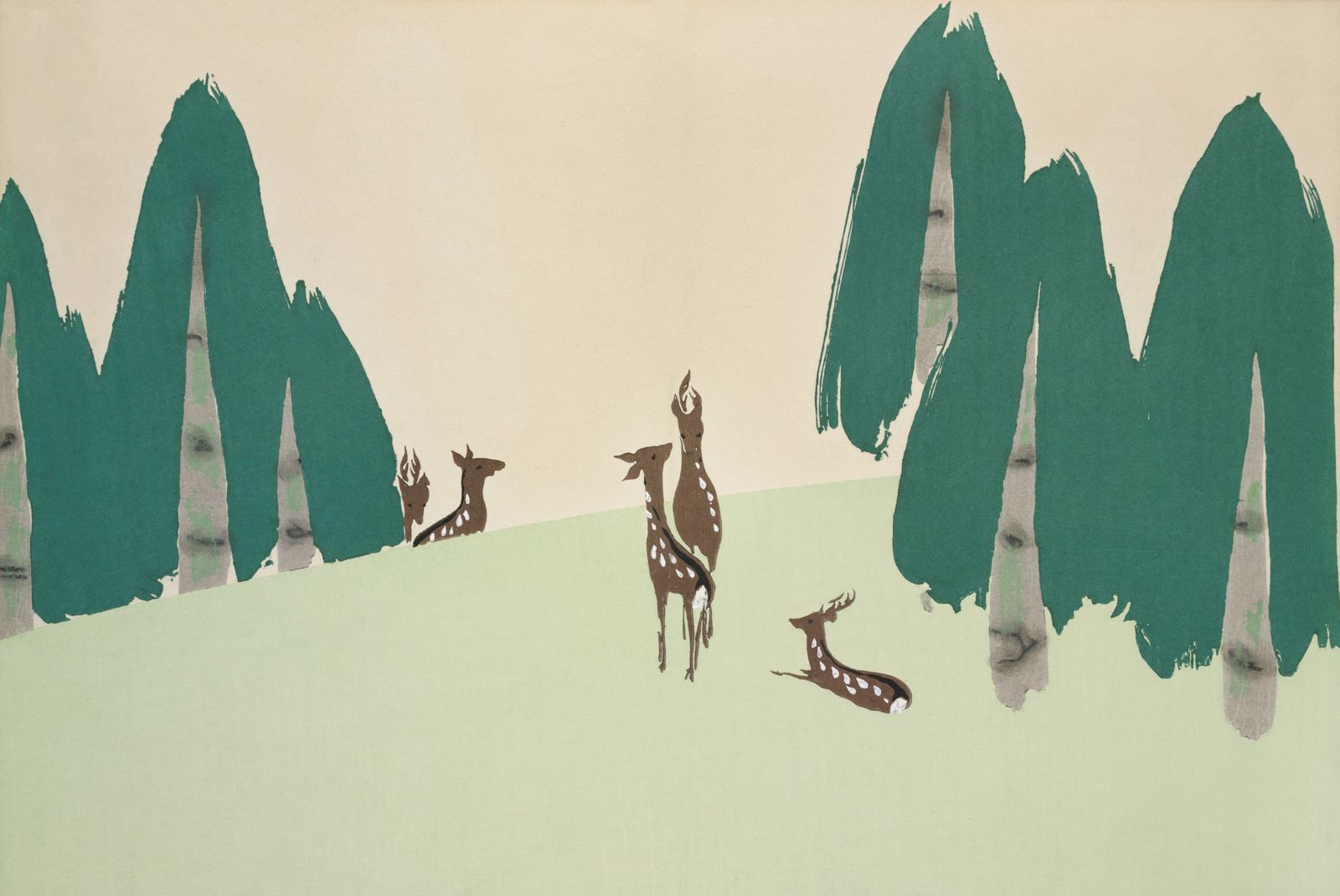 Affiche - Cerf dans la forêt
