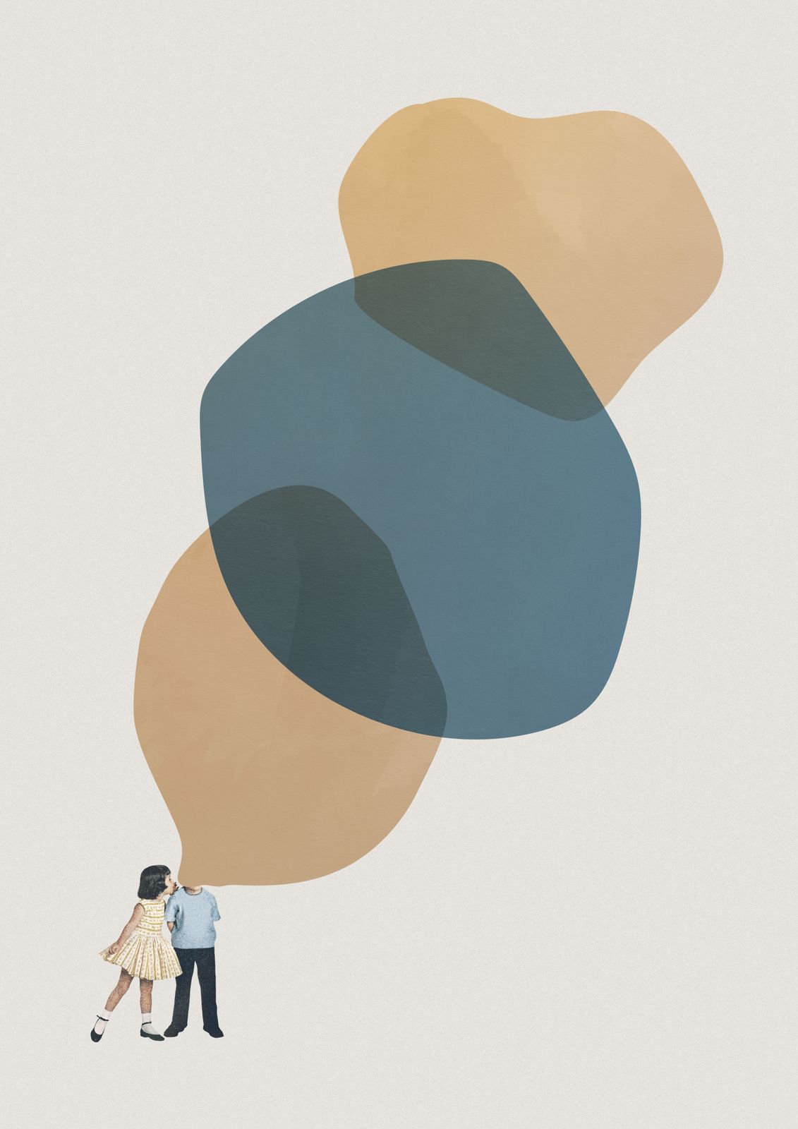 Affiche - Art Couple Abstrait