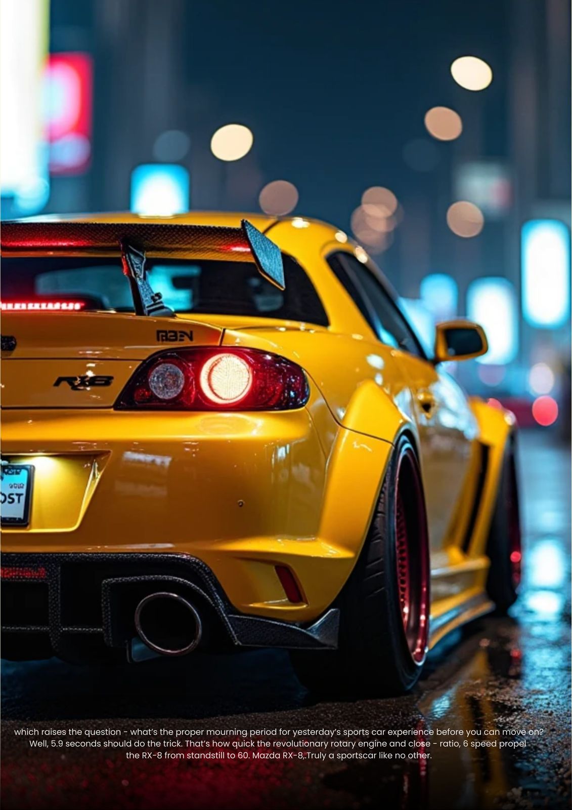 Affiche - Voiture de sport jaune
