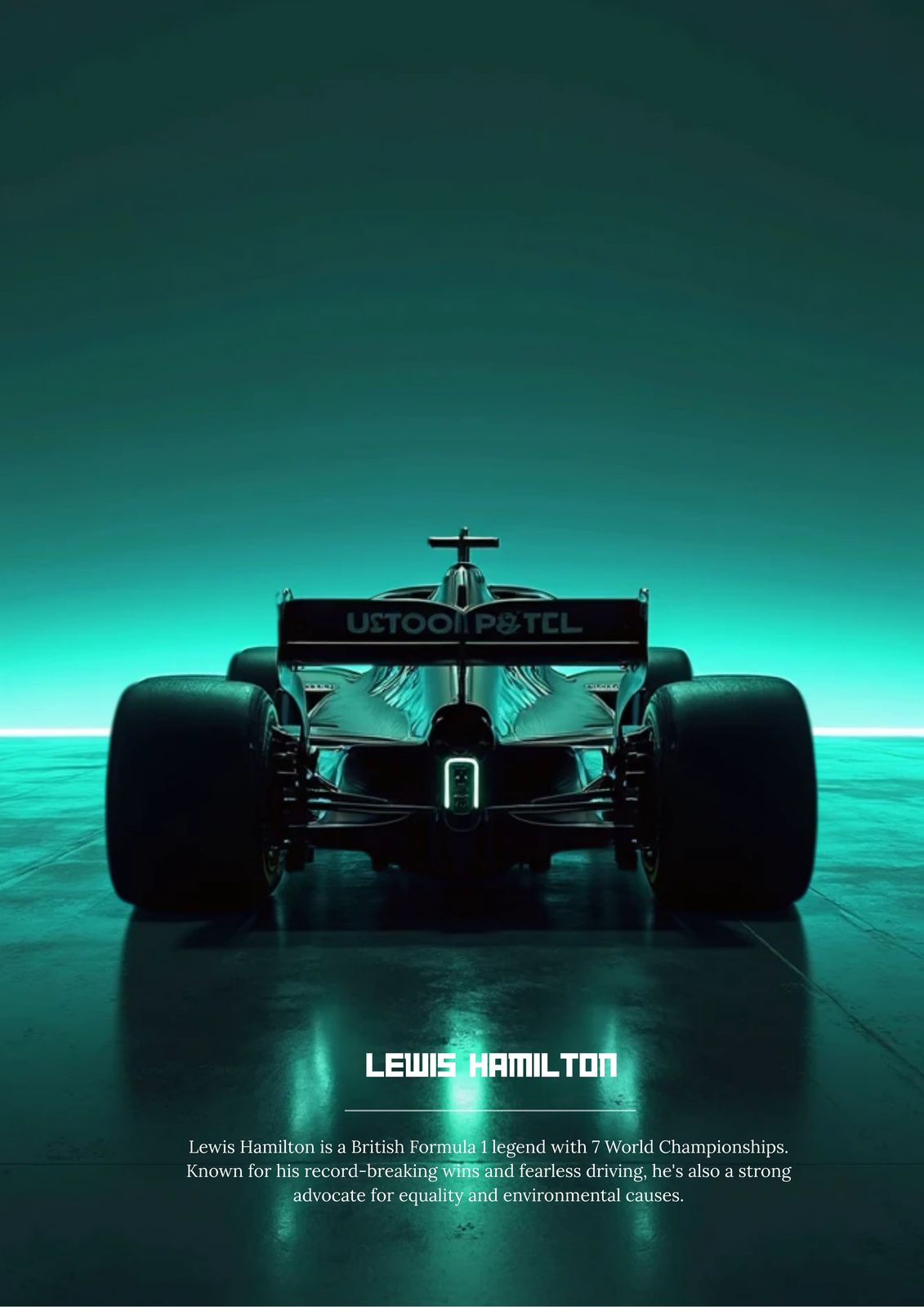 Affiche - Lewis Hamilton Formule 1