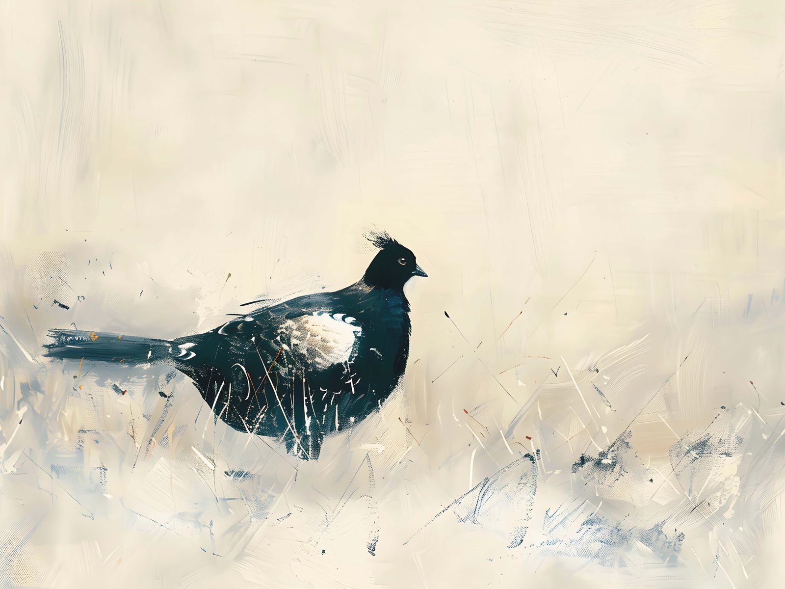 Poster - Oiseau Abstrait