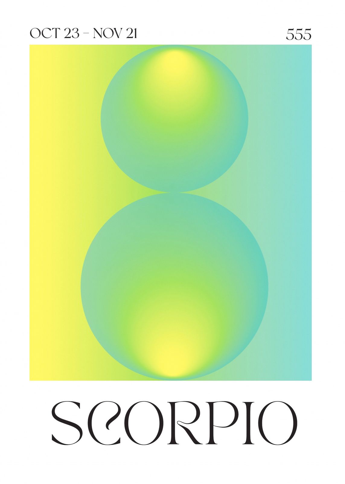 Affiche - Art du Zodiaque Scorpion