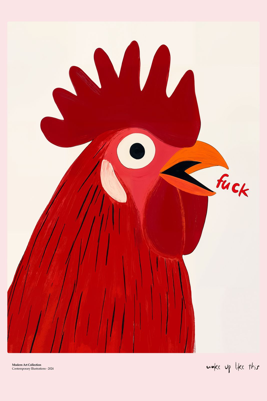 Poster - Illustration d'art de coq