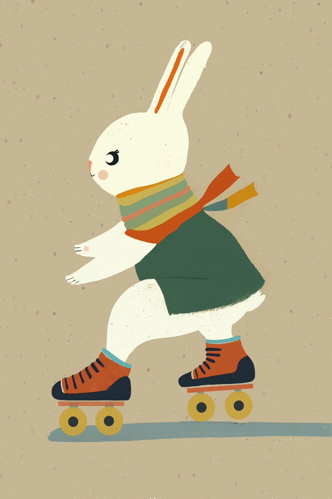 Affiche - Lapin à Roulettes