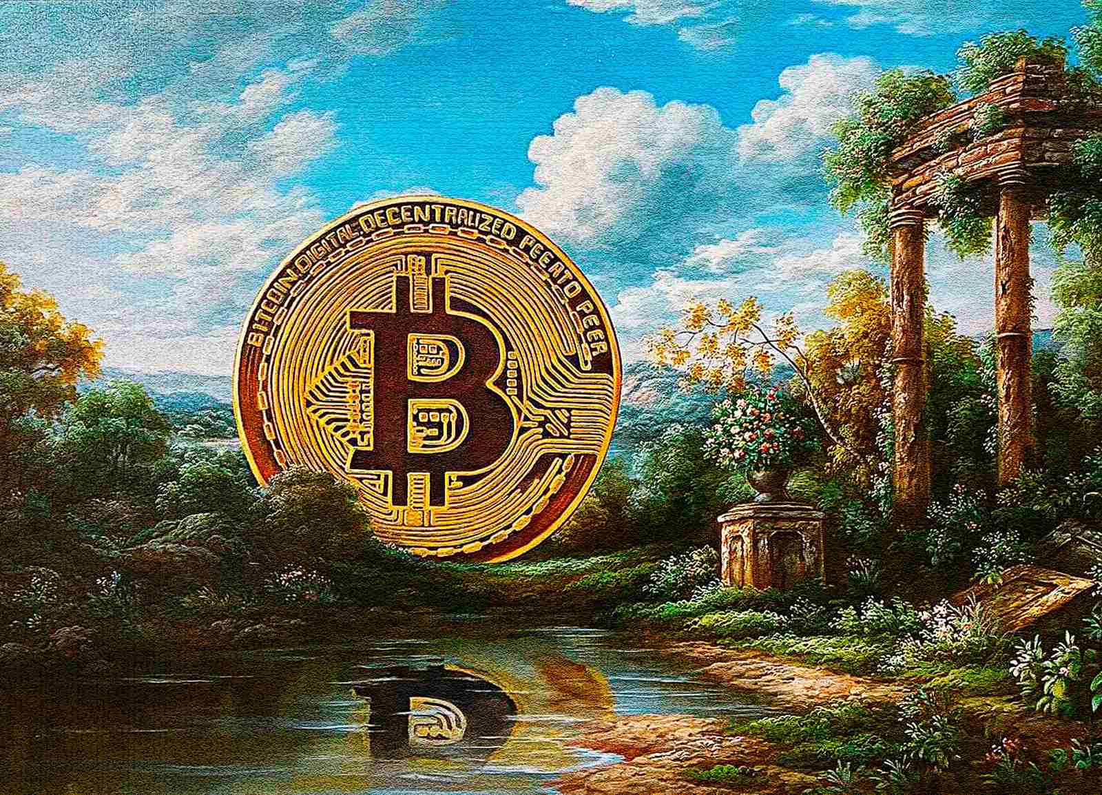 Poster - Paysage Bitcoin