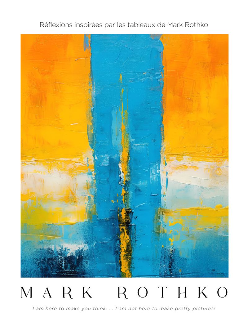 Affiche - Oeuvre inspirée de Mark Rothko
