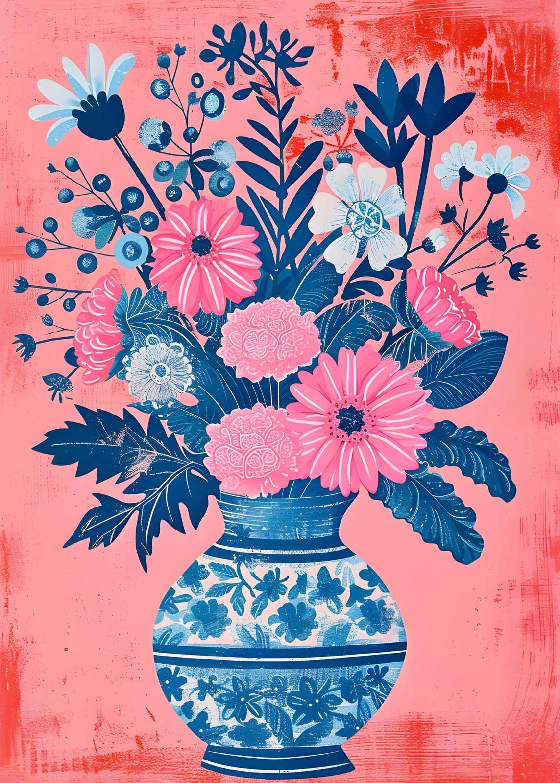 Affiche - Vase Floral