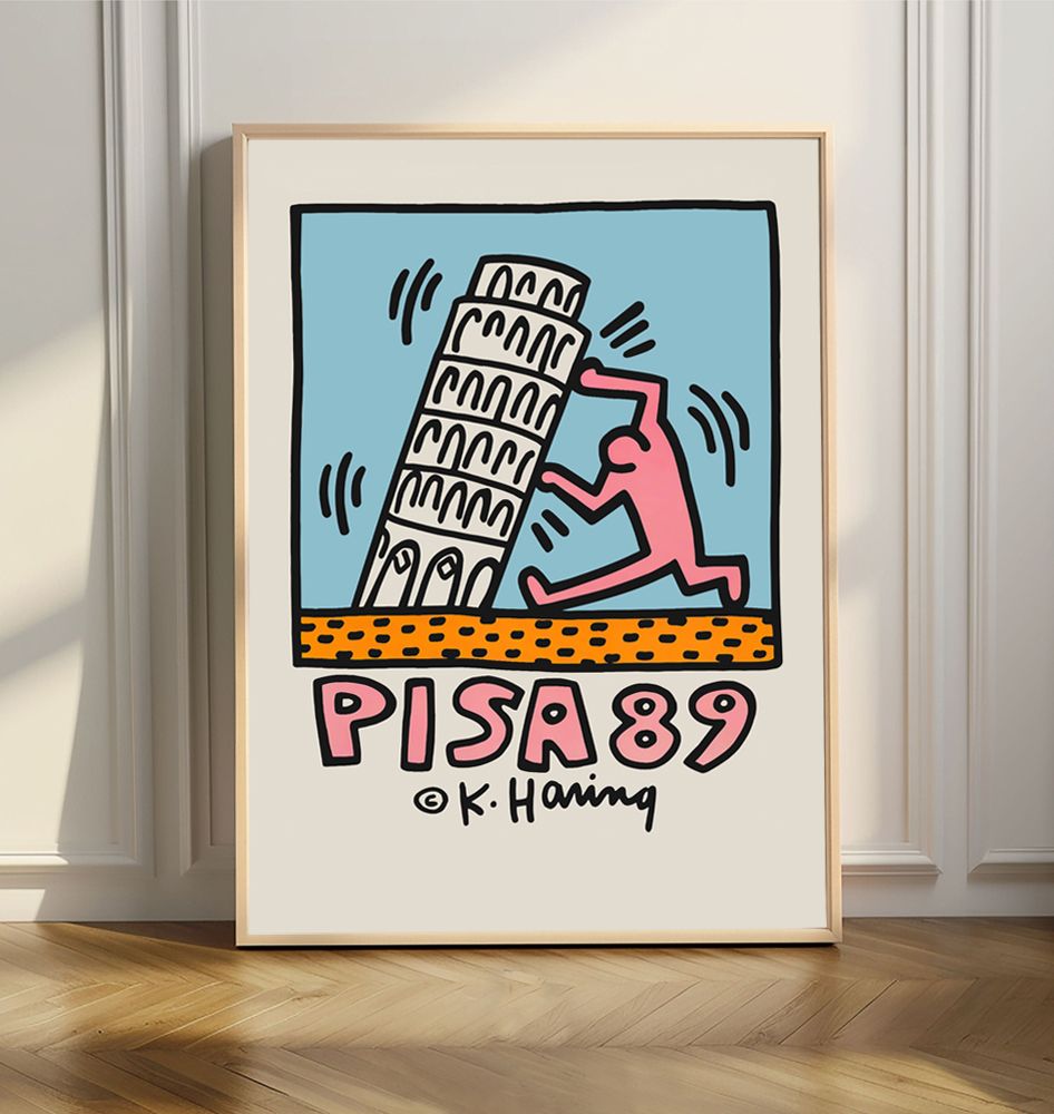 Poster Pisa 89 par K. Haring