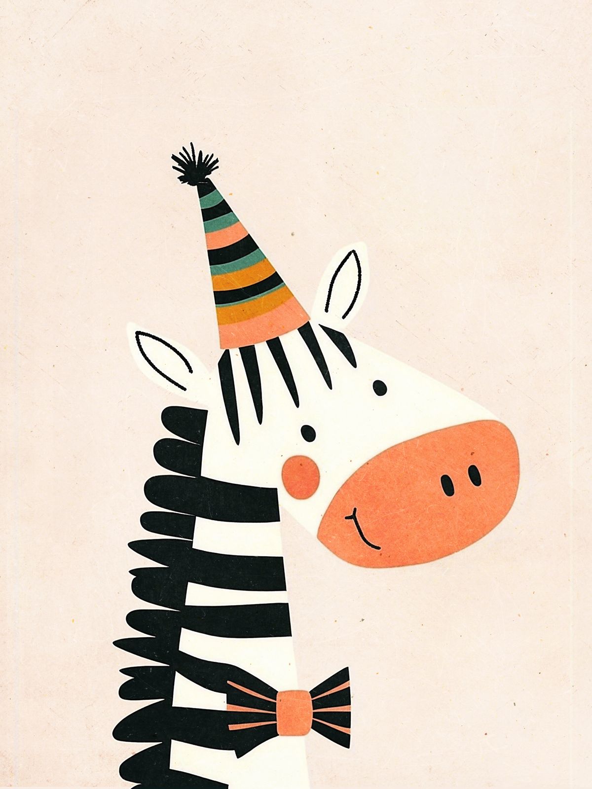 Affiche - Chapeau de Fête Zèbre