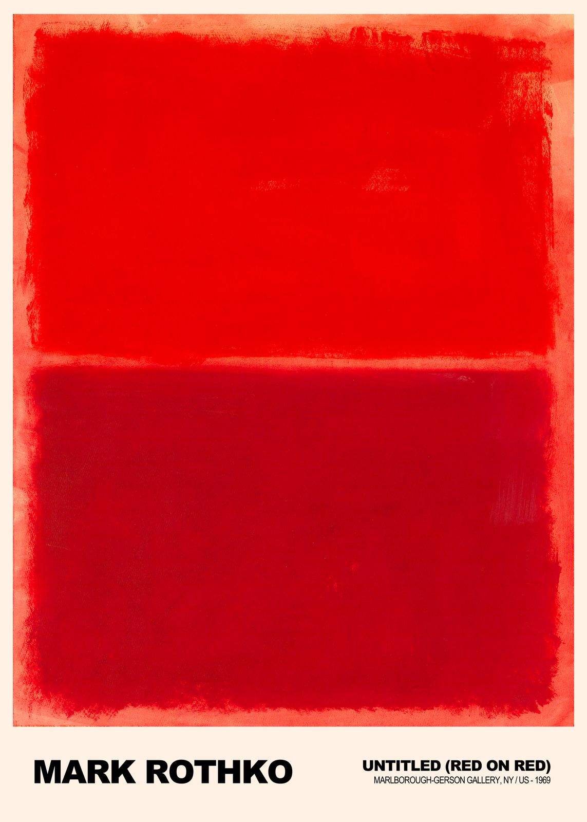 Affiche - Untitled (Red on Red) par Mark Rothko