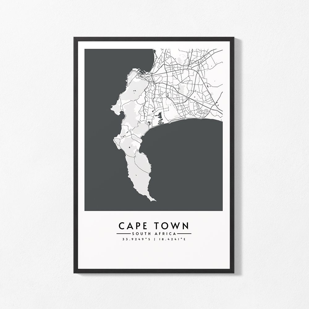 Affiche - Carte du Cap