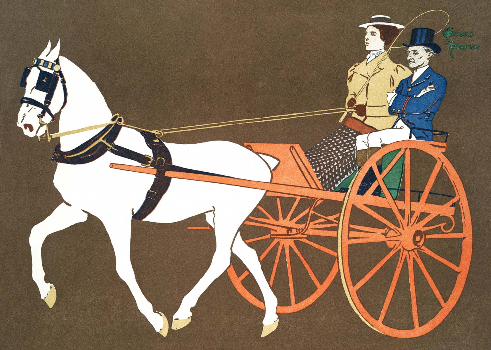 Affiche - Carriage d'Edward Penfield