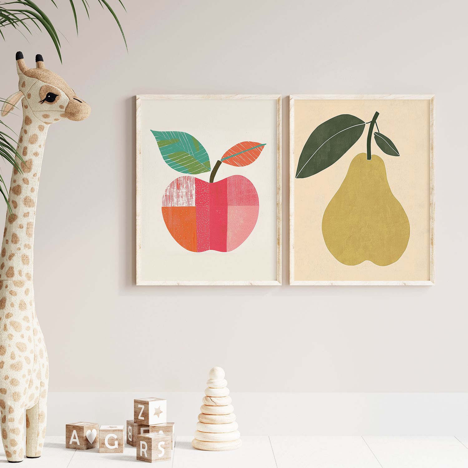 Affiche - Illustration de Fruits Set / Ensemble de 2