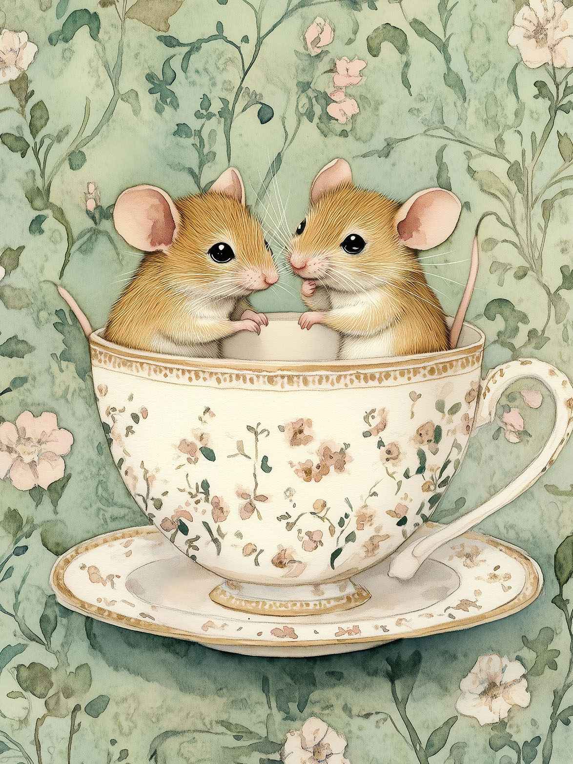 Affiche - Souris dans une Tasse