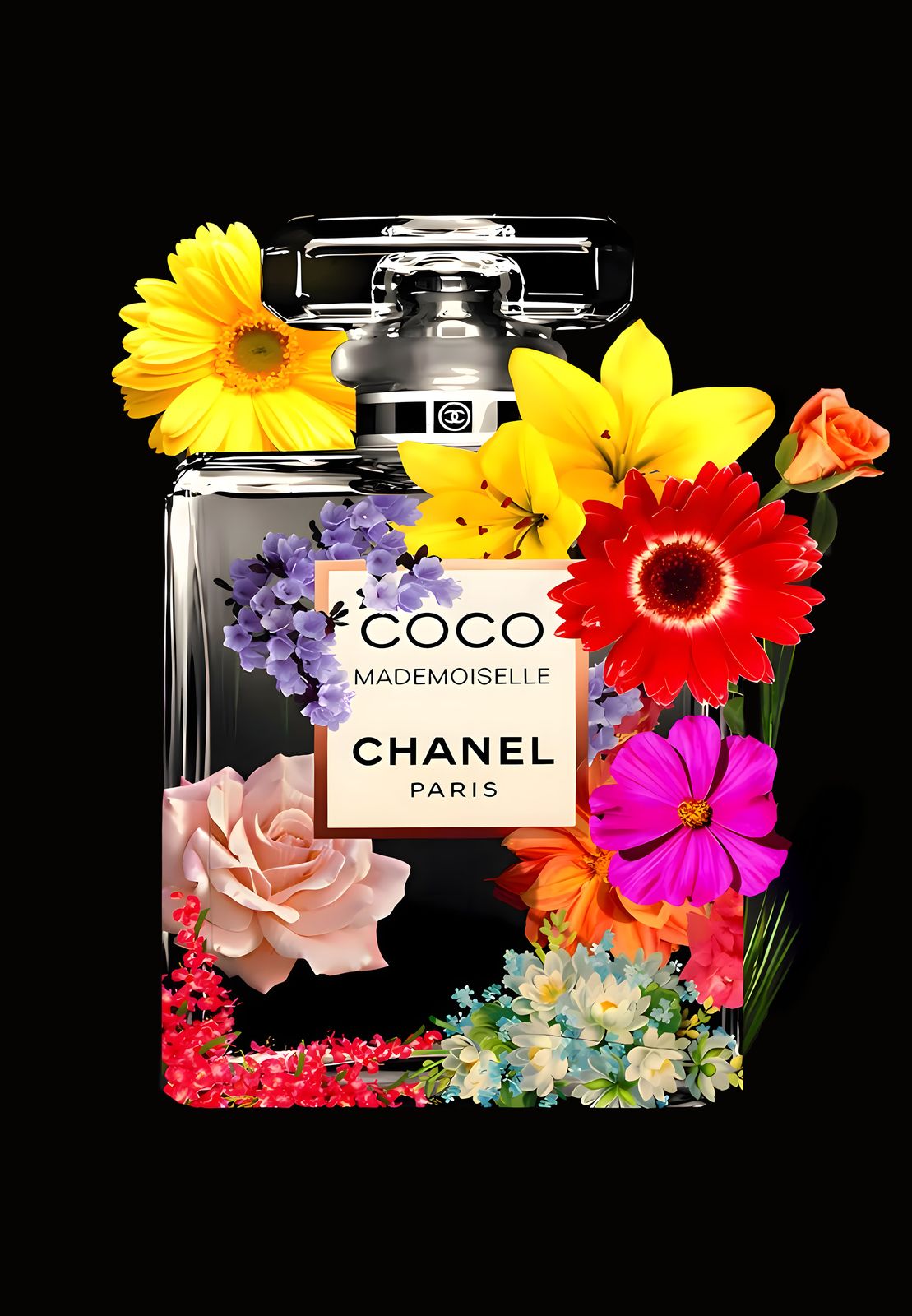 Affiche - Coco Chanel Fleurie