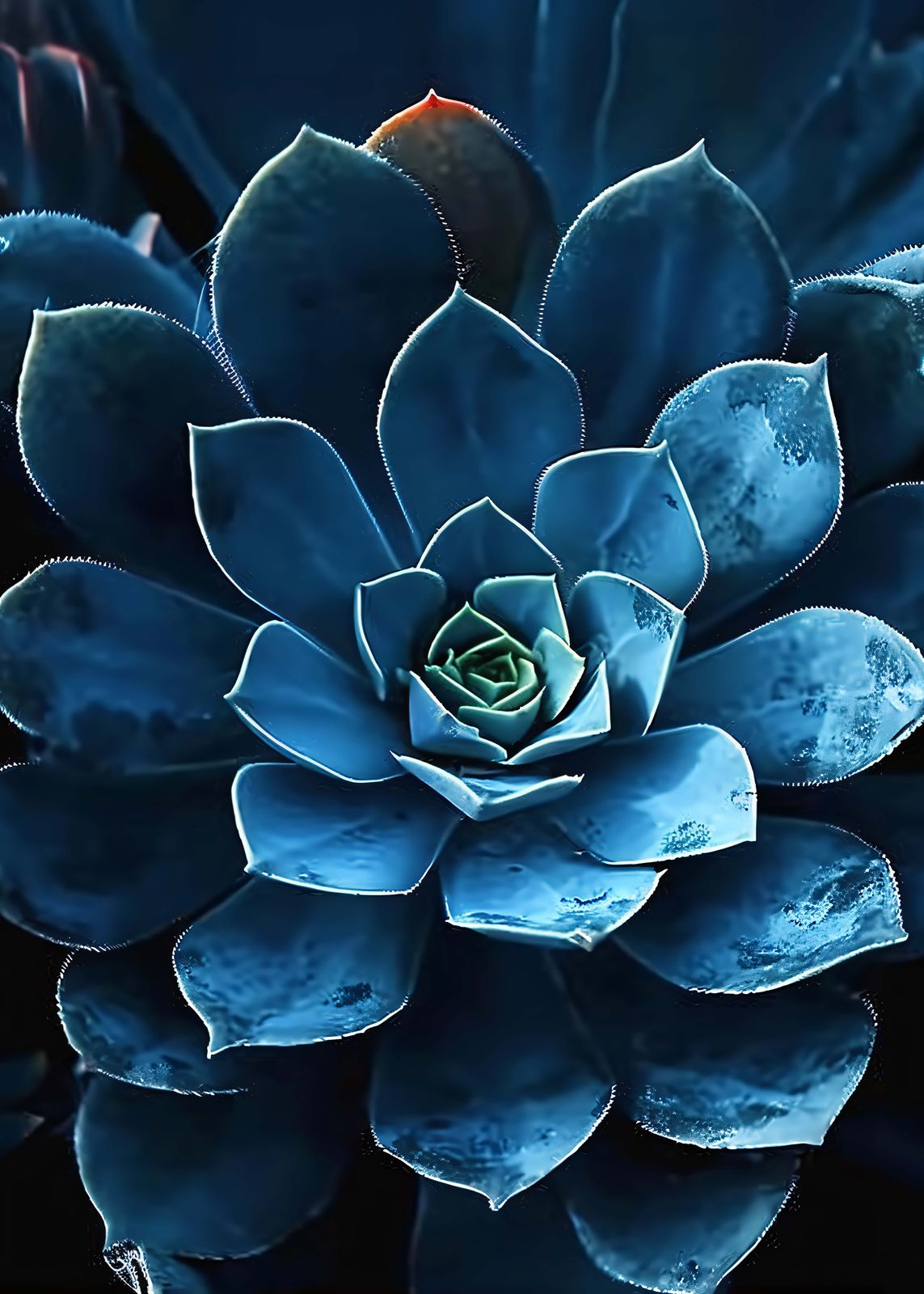 Affiche - Succulente Bleue
