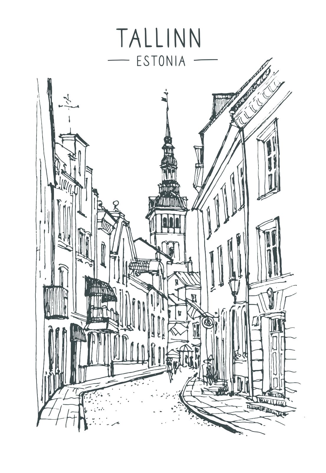 Affiche de rue de Tallinn