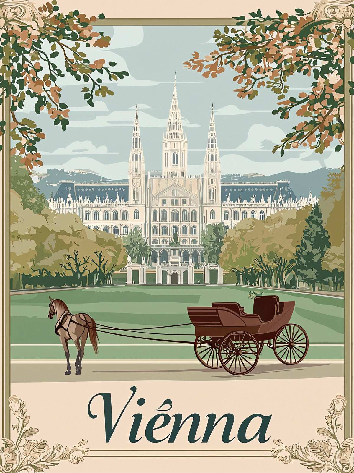 Poster - Paysage de Vienne