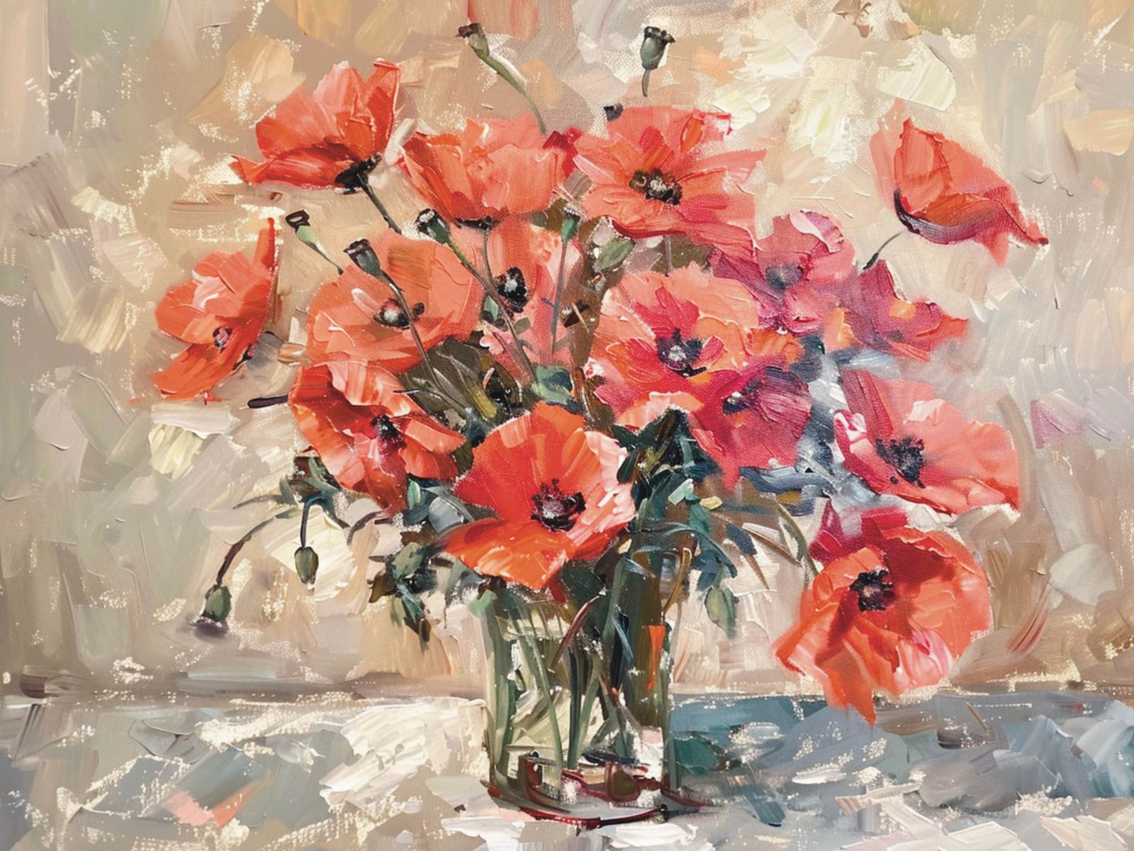 Affiche - Coquelicots dans un Vase