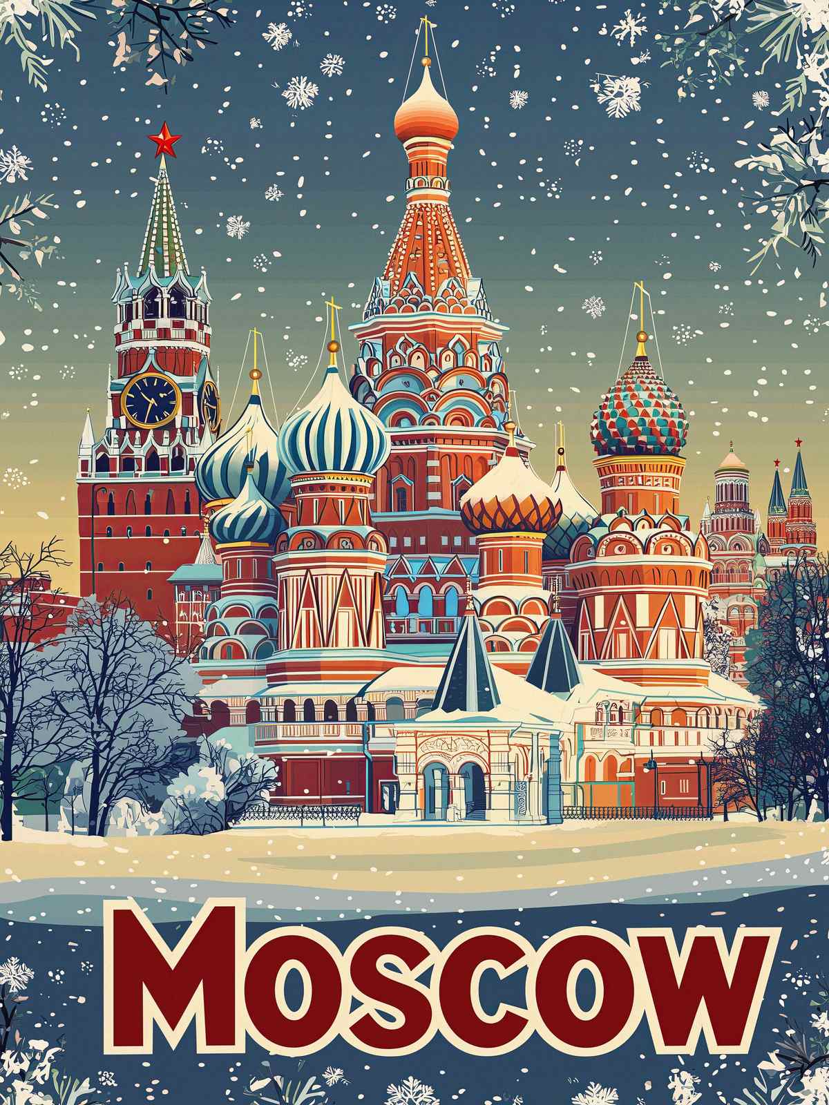 Affiche - Architecture de Moscou