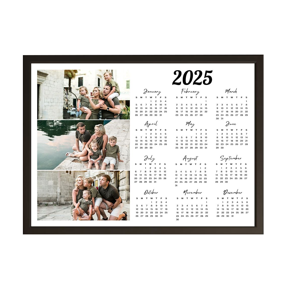Affiche Personnalisée - Calendrier Familial 2026