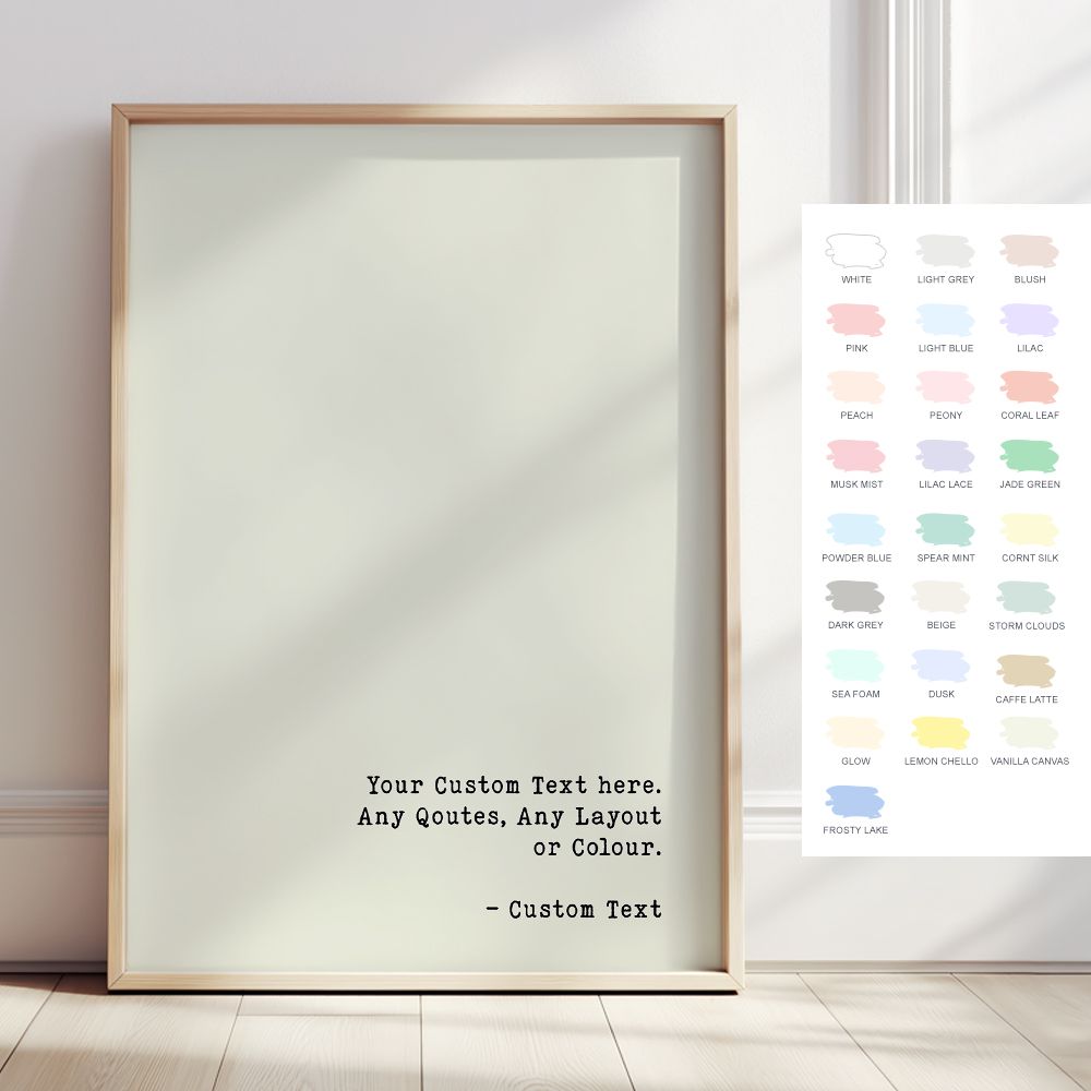 Affiche personnalisée - Design de citation personnalisé