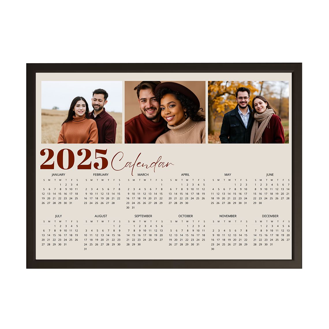 Affiche personnalisée - Calendrier 2026