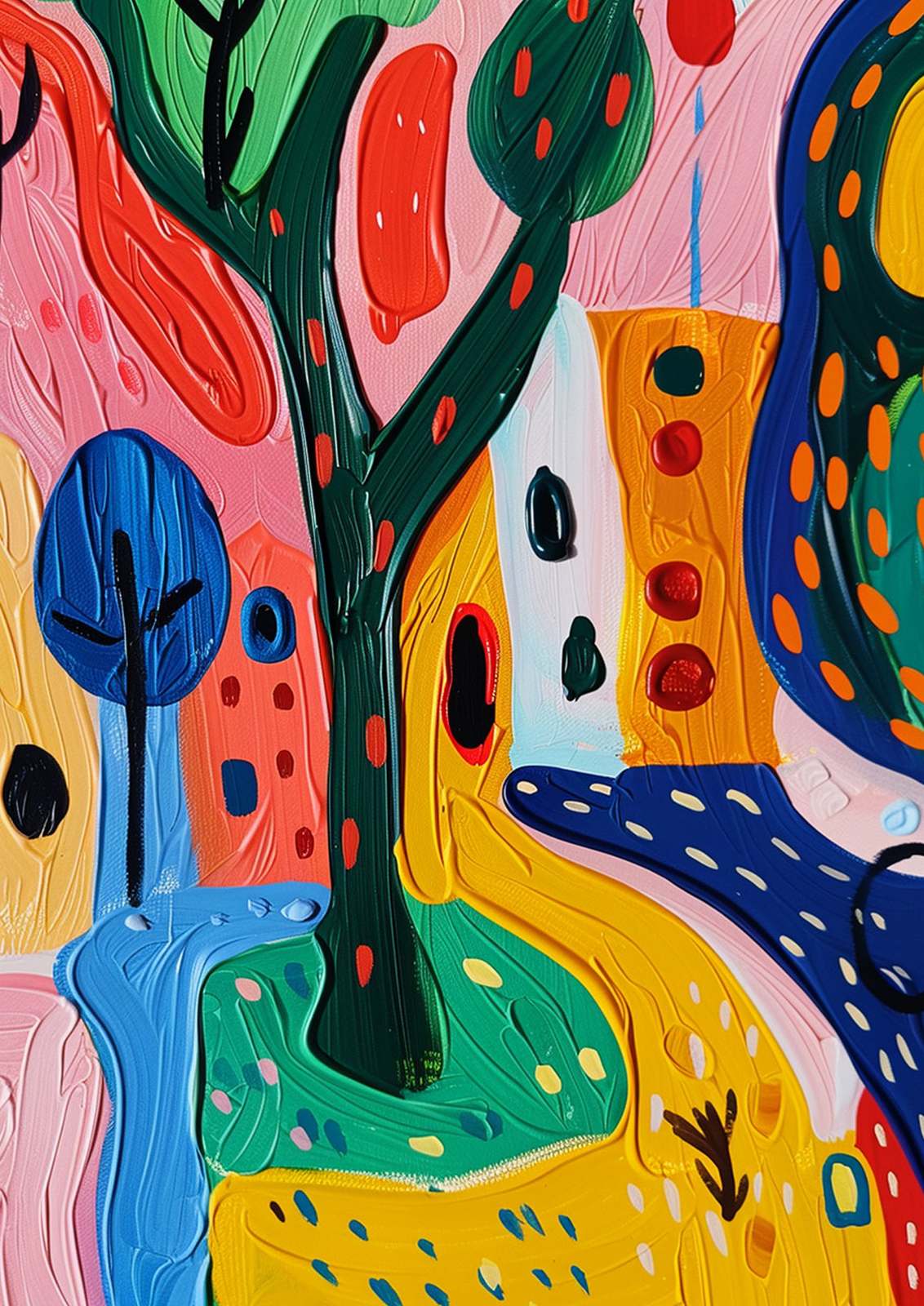 Affiche - Art Abstrait Coloré