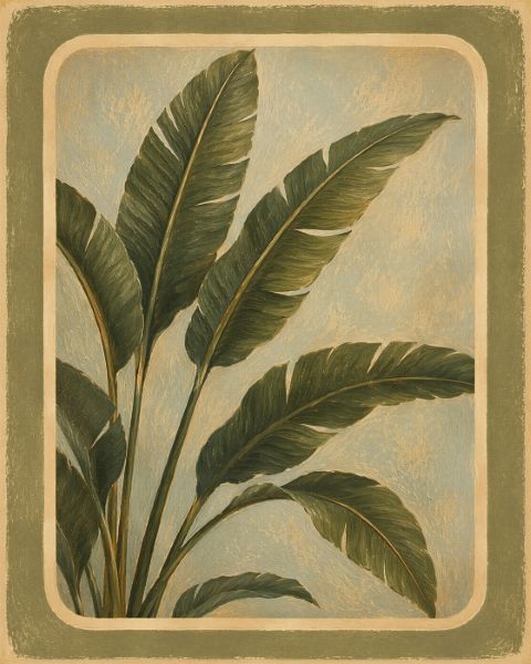 Affiche - Conception de Feuilles Tropicales