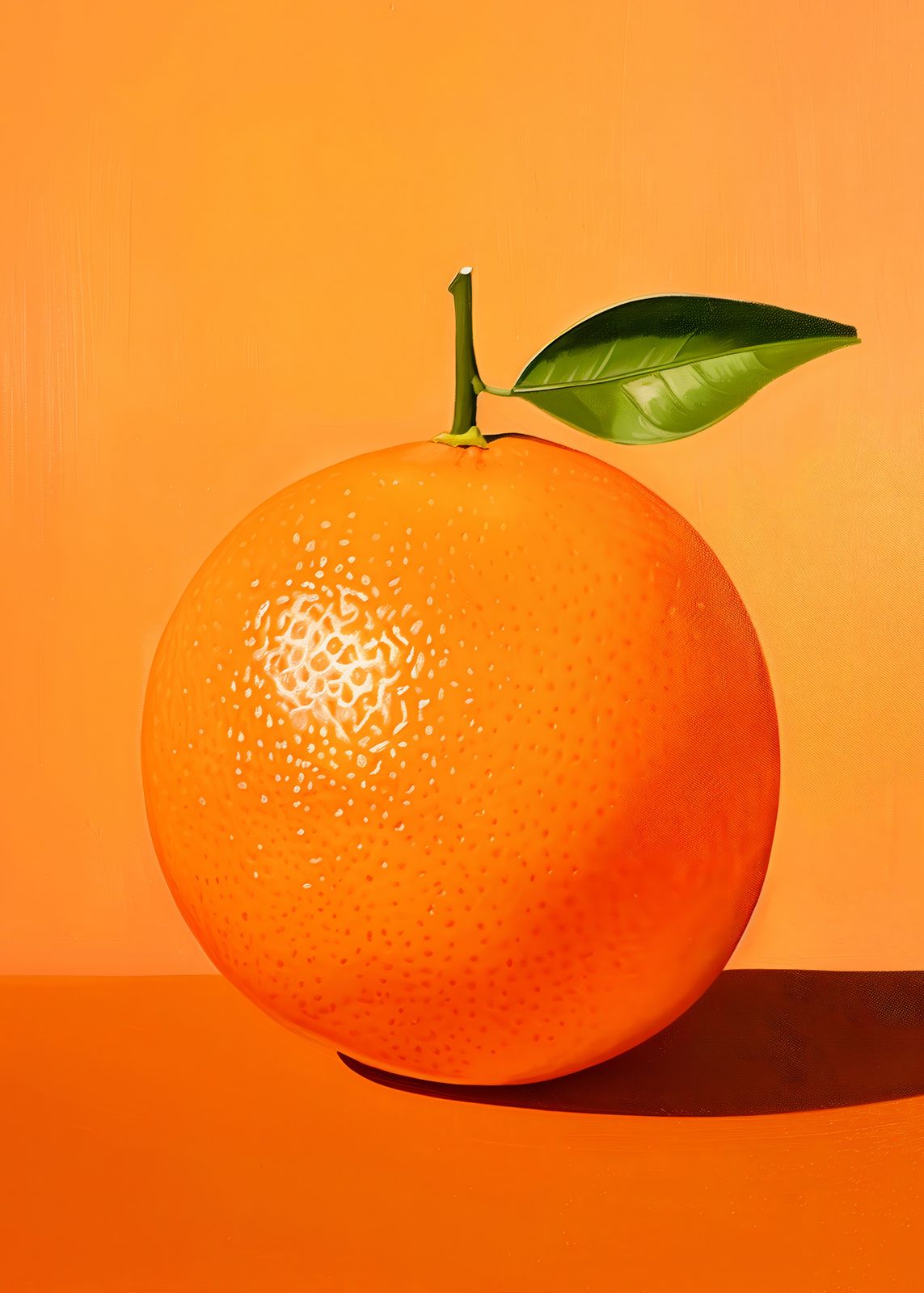 Poster - Œuvre Orange