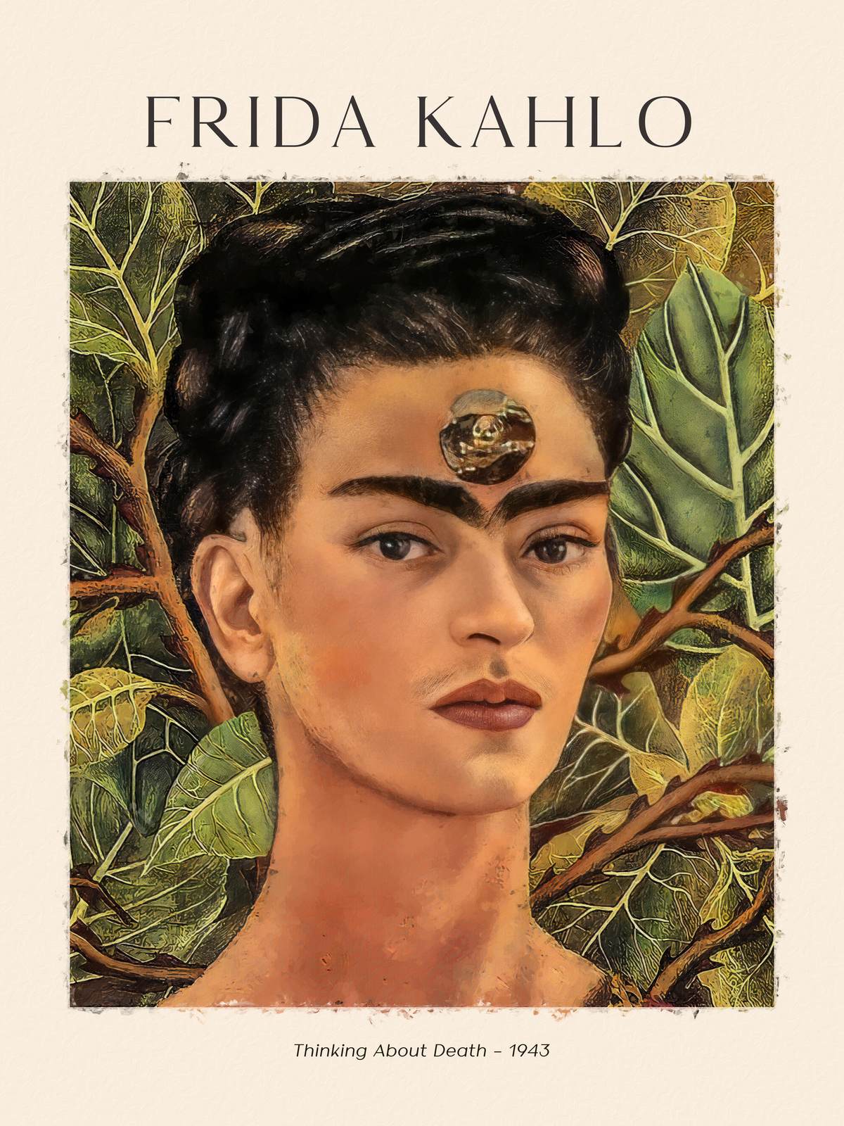 Affiche - Frida Kahlo Penser à la mort