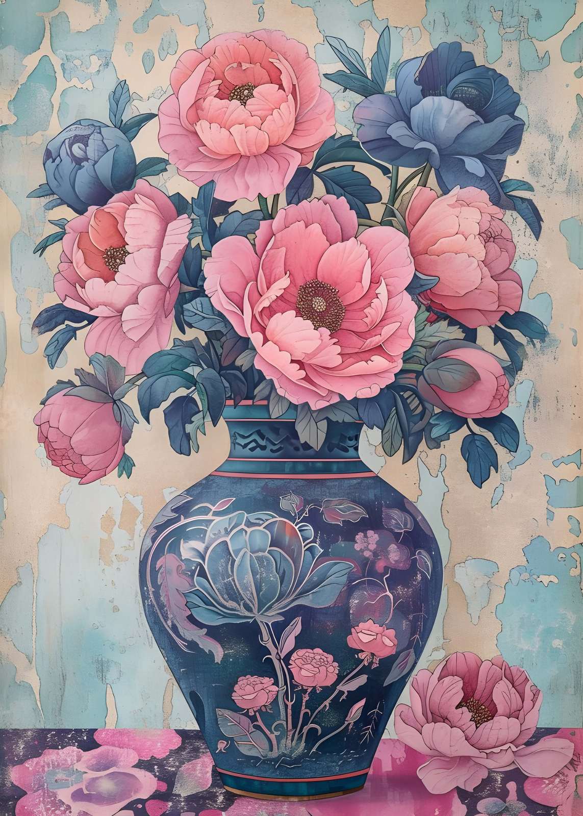 Affiche - Design de Vase Floral