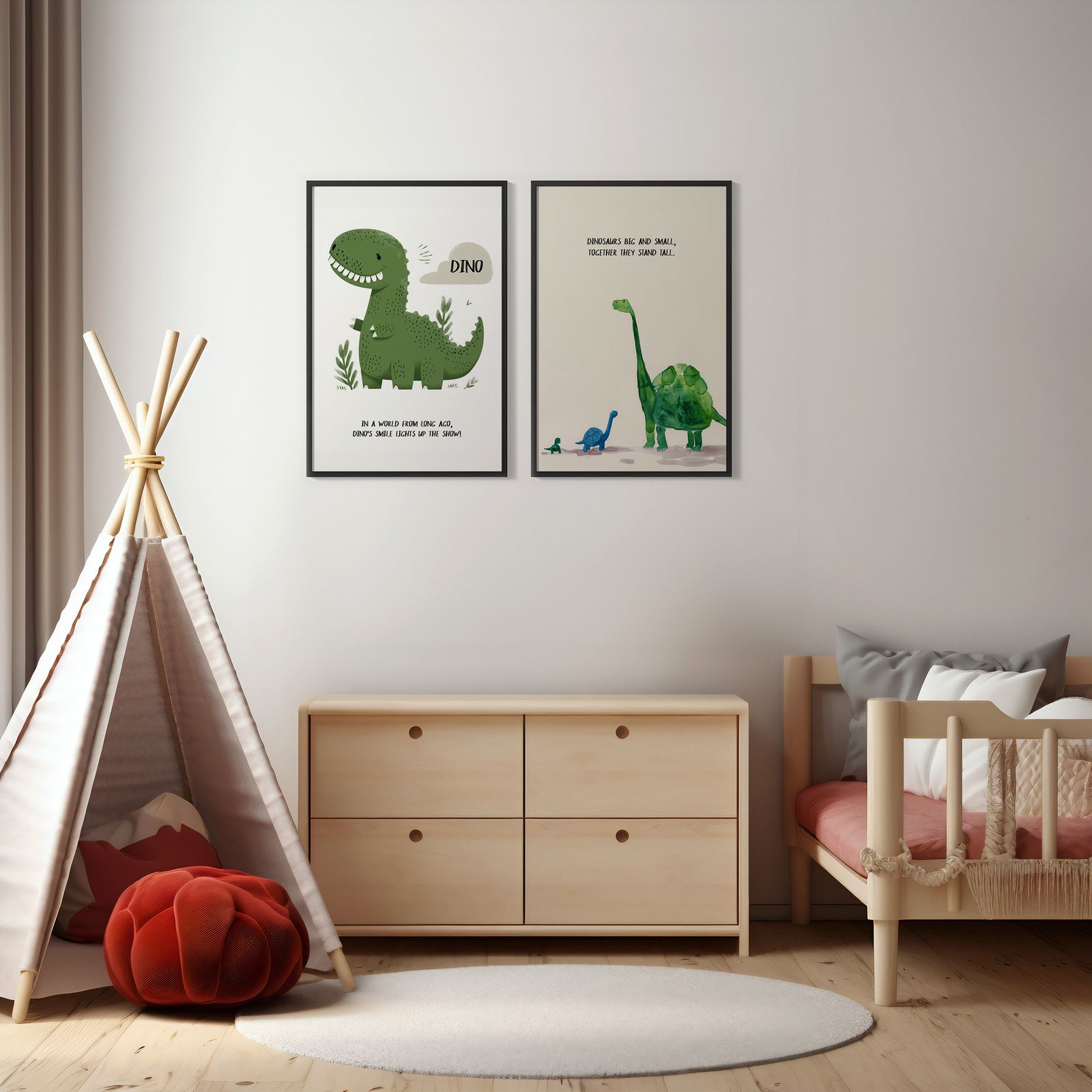 Affiche - Duo de Dinosaures / Ensemble de 2