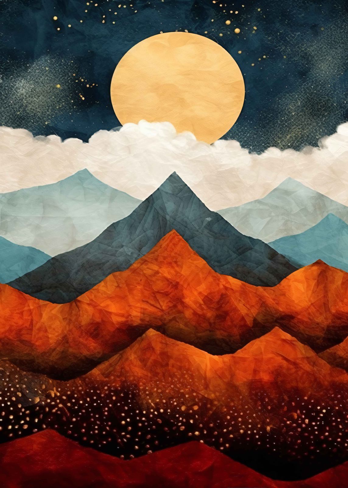 Poster - Paysage de montagne