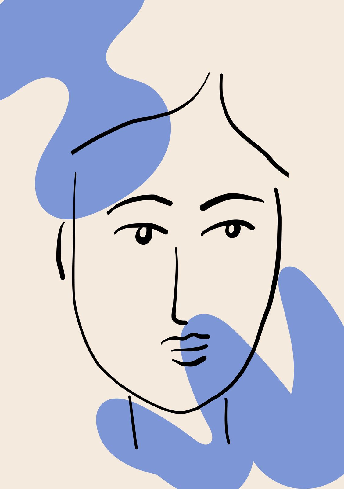 Affiche - Visage Abstrait