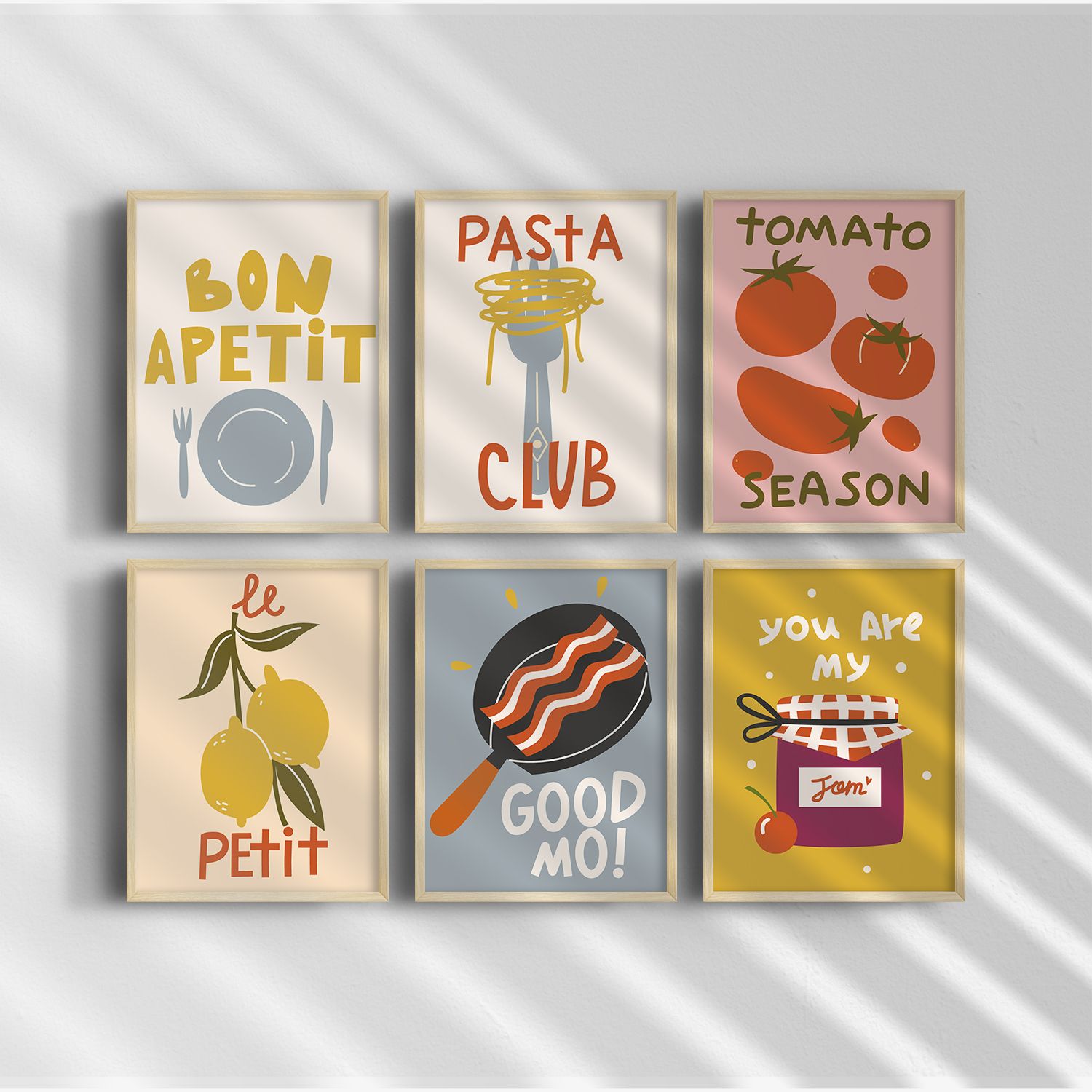 Poster - Art de Cuisine / Ensembles de 6