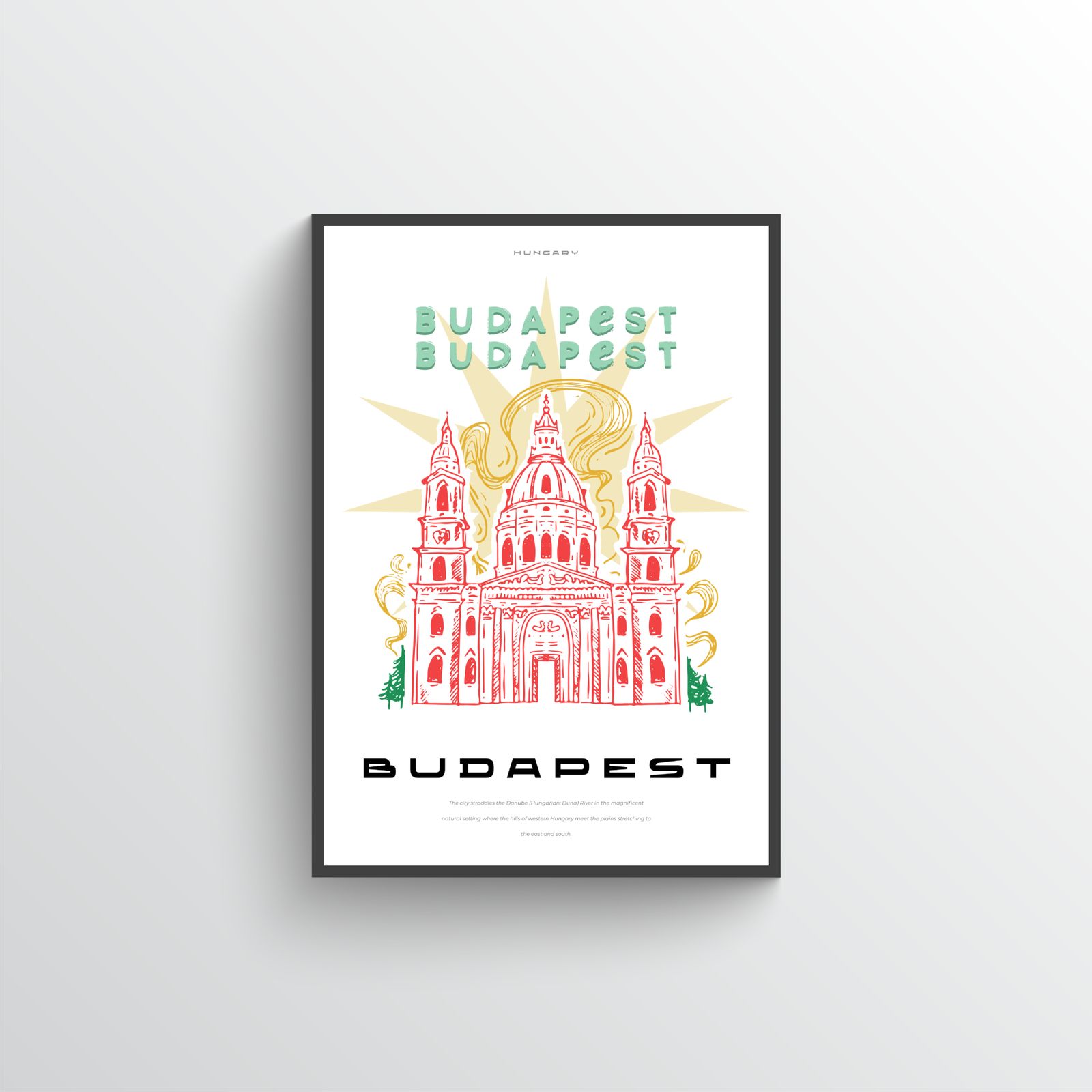 Affiche de Voyage de Budapest
