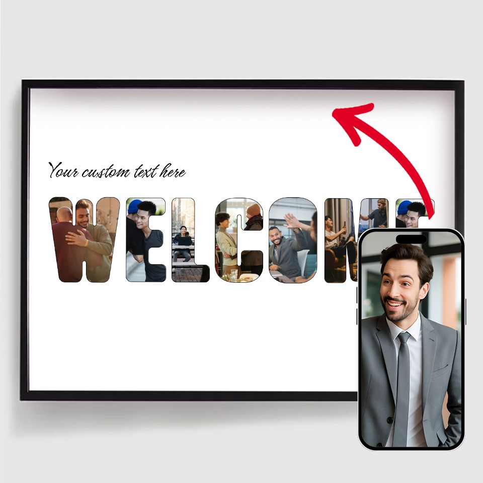 Affiches Personnalisées - Bienvenue - Téléchargement de Photo