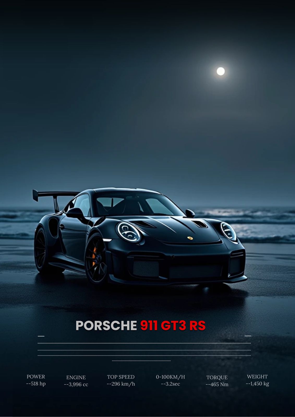 Affiche - Porsche 911 GT3 RS