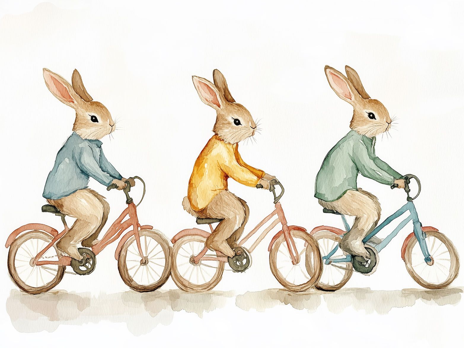 Affiche - Lapins à Vélo