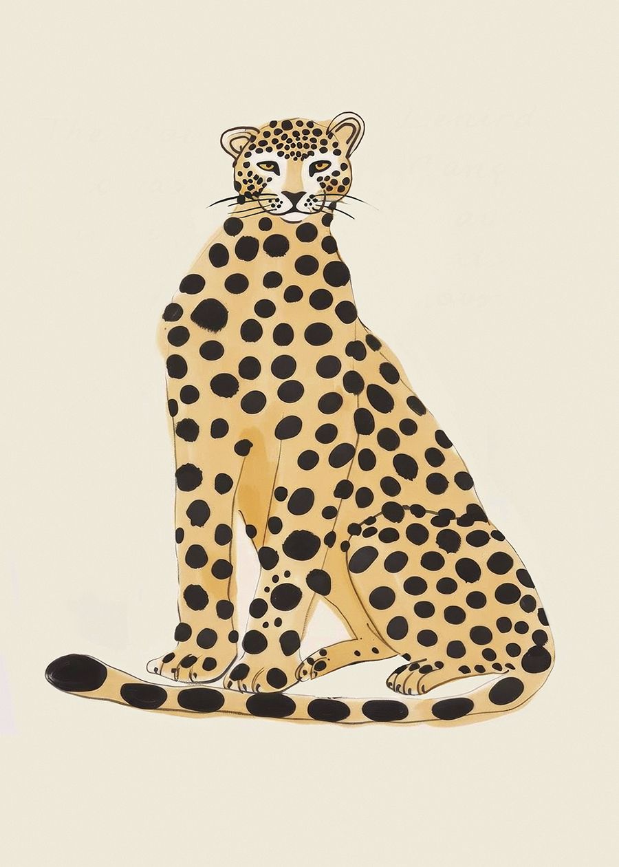 Affiche - Illustration de Guépard